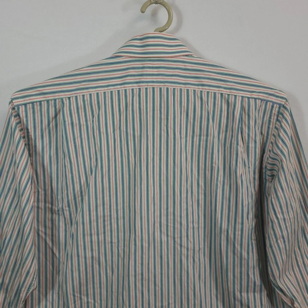 Polo Ralph Lauren Button Down Shirt Mens 16 32/33 Striped Regent Classic
